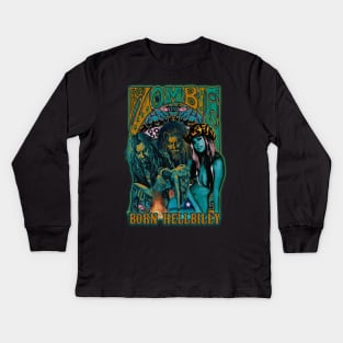 Born Hellbilly (Version 1) Kids Long Sleeve T-Shirt